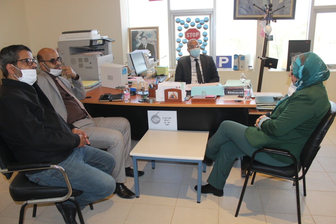 Visite de terrain de M. Benacer Boulaajoul au CI de Laâyoune