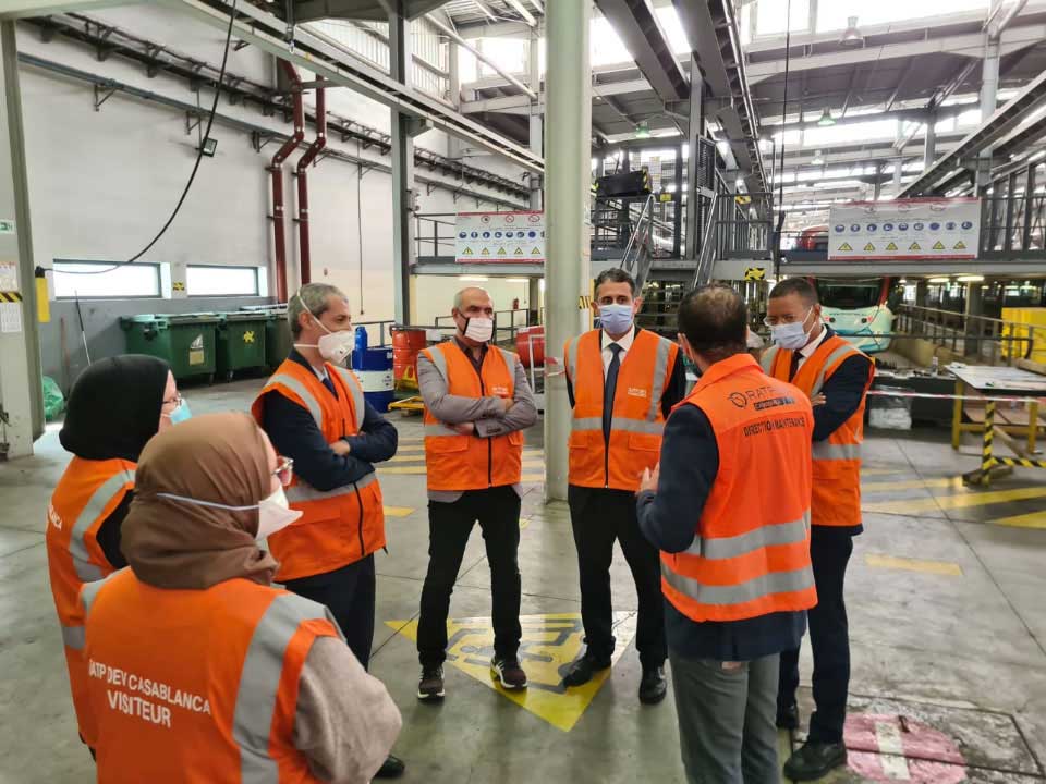 Visite de la délégation NARSA au RATP DEV le 19-11-2020 à Casablanca